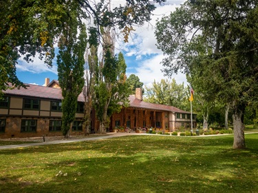Photos: Fuller Lodge exteriors and interior, Romero Cabin | Leslie E. Bucklin