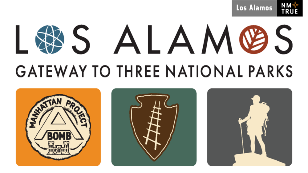 Visit Los Alamos Gateway to Three National Parks banner